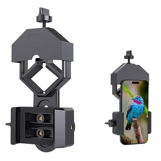 Gosky Universal Cell Phone Adapter Mount - Compatible Binocular Monocular Spotting Scope Telescope Microscope-Fits almost all Smartphone on the Market -Record The Nature The World