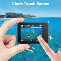 Akaso camera sport 4k etanche wifi action camera sportive ultra full hd stabilisateur avec telecommande ecran tactile 30fps angle reglable 131 pieds sous marine 2 batteries kit daccessoires v50x