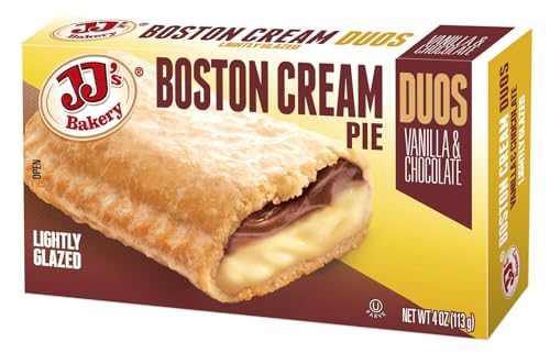 JJ's Bakery Boston Cream Snack Pies, Individual Dessert, Fresh-Baked, Perfect