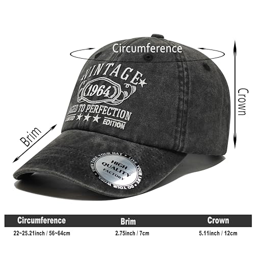 Image of 1926-1996 Birthday Gifts for Men Women,Personalized 30th-100th Birthday Ideas Gift,Parents Vintage Hat
