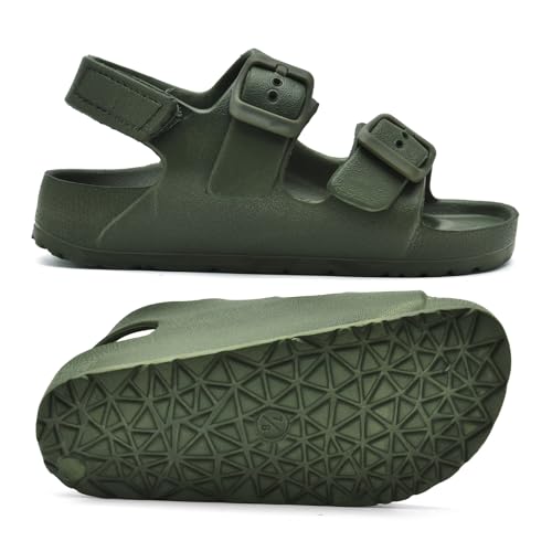 Toddler Unisex Adjustable Buckle Sandals – Comfortable Open Toe Beach & Pool Shoes for Boys & Girls with Back Strap3