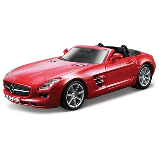BRIO Bburago 15643035 - Street Fire 1:32 Mercedes-Benz SLS AMG Convertible - 1 unidad, colores surtidos