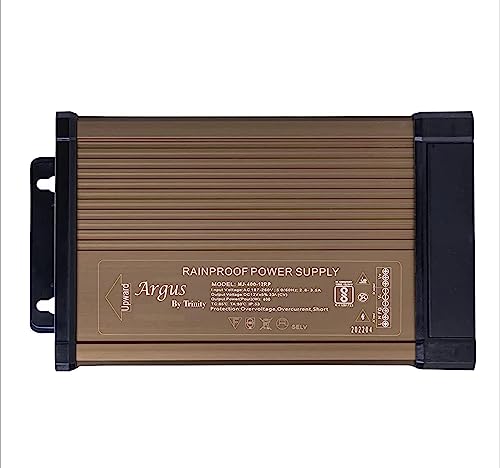 Argus by Trinity, 12V DC Switching Rainproof Power Supply, SMPS, 6 Month Warranty Product for LED Strip, 3D Printer, Computer & DIY Project. (12V-400 Watt Rainproof) Argus by Trinity, 12V DC Switching Rainproof Power Supply, SMPS, 6 Month Warranty Product for LED Strip, 3D Printer, Computer & DIY Project. (12V-400 Watt Rainproof)