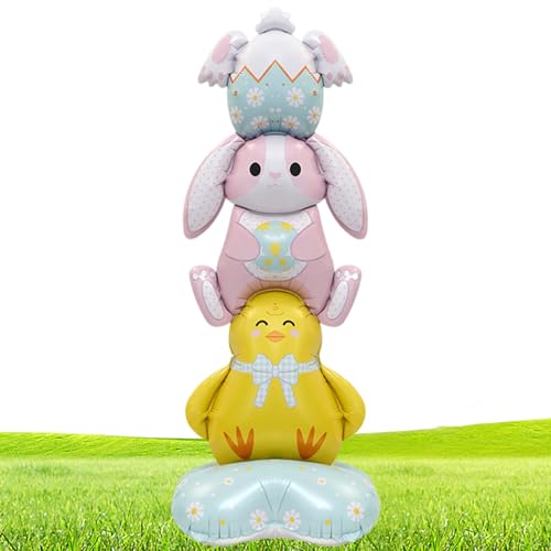 Ballons gonflables - Géants et mignons - Réutilisables - Décoration de ballons en forme de lapin - Pour l'intérieur et l'extérieur - Pour la maison, le...