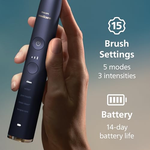 مراجعة فيليبس Sonicare DiamondClean Smart 9700 (HX9957/71): فرشاة كهربائية ذكية بتطبيق، مستشعر ضغط وكشف رؤوس — 5 أوضاع و3 مستويات (Lunar Blue) - الصورة 7