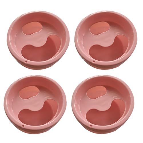 Cabilock Juego de 4 Recipientes para Remojar Manos y Exfoliar Uñas Plástico ABS Resistente Diseño Ergonómico para Cuidado de Manos y Uñas Salones y Uso Doméstico Color Color Aleatorio