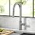 KRAUS Oletto Modern Industrial Pull-Down Single Handle Kitchen Faucet in Spot Free Stainless Steel, KPF-2654SFS