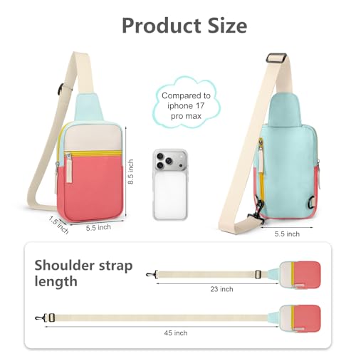 Image of Birthday Gifts for 8 9 10 11 12 Year Old Teens Girls Kids, Fanny Pack Crossbody Bag Sling Belt Bags Purse, Dorm Travel Essentials for Girls Fashion, Preppy Tween Teen Girl Gift Trendy Stuff