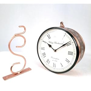 Vintage Railway Clocks – Double Sided Platform Watch – Antique Wall Hanging Clock(6 Inch)