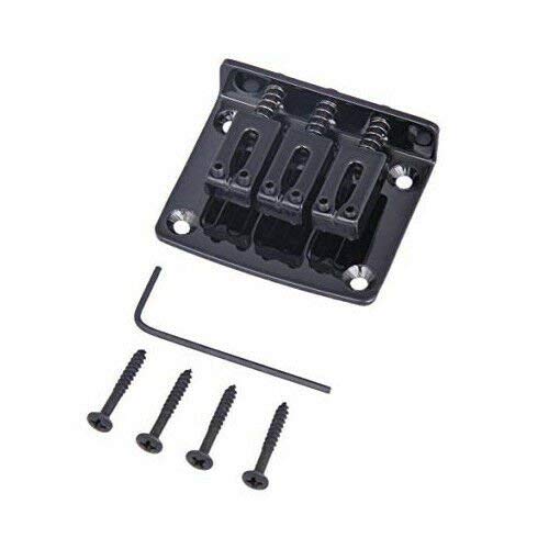 Cigar Box Guitar 3 String Black Hard-tail Adjustable Guitar Tailpiece Bridge