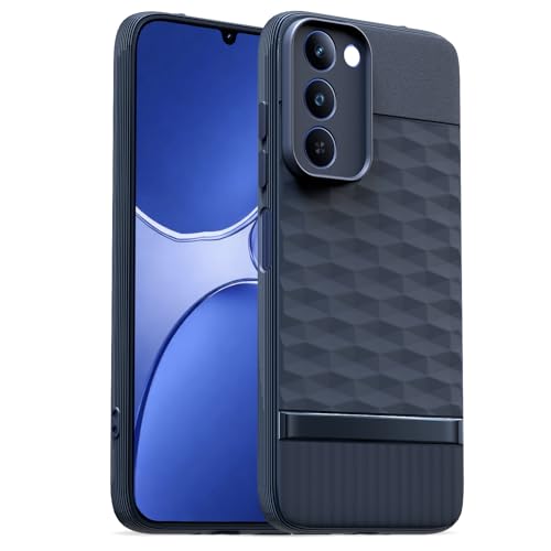 Image of Outlouders Back Cover for Realme P4 Lite 5G | Full Camera Protection | TPU Soft Flexible Shockproof Bumper Case (Blue)