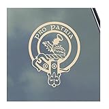Thomson Scottish Clan Vinyl Sticker Decal Tartan with Banner Option Family Thompson