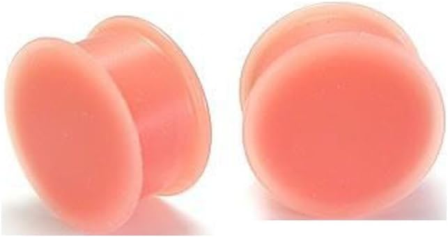 Kaos Version 2.0 Flesh Tone Silicone Hider Plug Softwear - Price Per 1-2.5mm ~ 10g