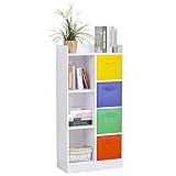 ✅STABILITÄT & HALTBARKEIT: Hergestellt aus E1-Partikelholz, trägt jedes Regal bis zu 6 kg, und der Organizer als Ganzes trägt bis zu 30 kg. Das kippsichere Design sorgt für zusätzliche Stabilität, die auch für Kinder sicher ist