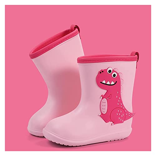 Acics New Toddler Kids Children Rain Boots Boys Girls Baby Cartoon Animals Waterproof Shoes Non Slip Rubber Infant Shoes Boys (Color : Yellow, Size : 3-3.5 Years) #TOP1