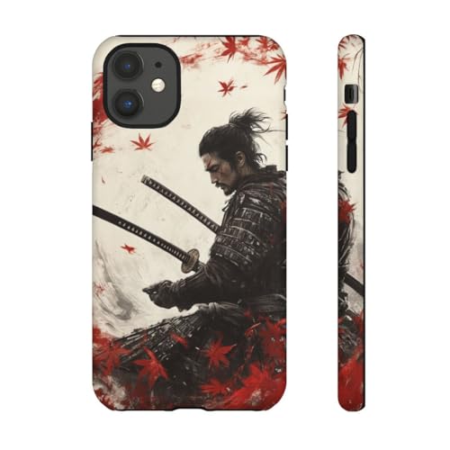 Coque iPhone 11 Samouraï Katanas finition mate haut de gamme