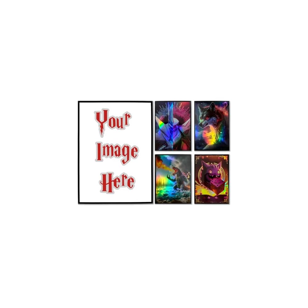 Custom Holographic Card Sleeves, Laser Flashing UK | Ubuy