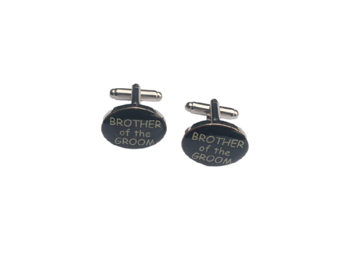 Generic Gemelos de boda con el hermano del novio en caja de regalo ideal para ocasiones, Universal Size, Acero inoxidable, Acero inoxidable.