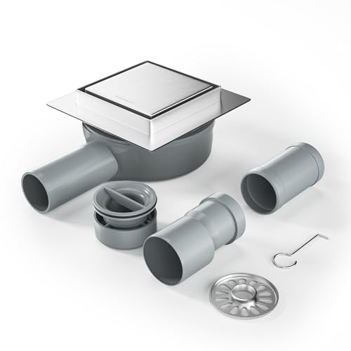 Bernkot Canaleta Ducha Cuadrada 10x10 cm