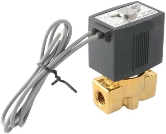 VX2120 G1/8 1/4 3/8 Brass Solenoid Valve 2 way 2 position Air Steam Water Valve Normal Close Type(VX2120 06 G1-8,DC12V_1PC)