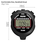 Stopwatch Timer Lap Split Digital Stopwatch with Clock Calendar Alarm, Large Display Stop Watch for Sports Kids Coaches Swimming Running - Image 4