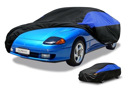 Image of GUNHYI Dodge Car Cover Custom Fit Dodge Stealth Waterproof All Weather, Lightweight Full Car Cover Outdoor Sun UV Rain Dust Snow Wind Protection.