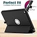 SEYMAC stock Case for iPad 9th/ 8th/ 7th Generation 10.2'', 3-Layers Full-Body Shockproof Case with Pencil Holder Folio Stand/Detachable Cover, Auto Sleep/Wake Magnetic for iPad 10.2 inch, Black