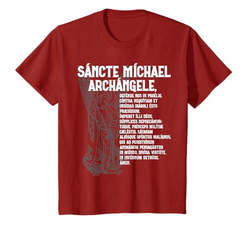 San Miguel Arcángel Oración Latina Sancte Tradicional Camiseta