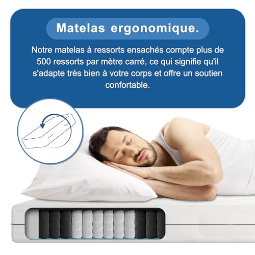 Matelas 80x190 H4 extra ferme Ortho Medic BMM