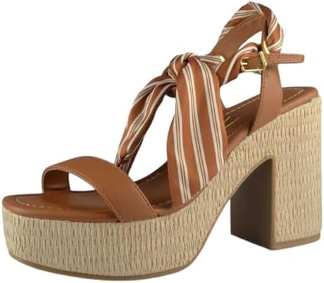 Sandalia Feminina Salto Grosso Plataforma Elegante Vizzano