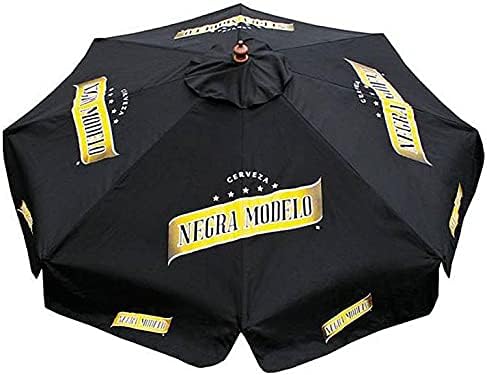 9 Foot Beer Patio Umbrella Market Style Black