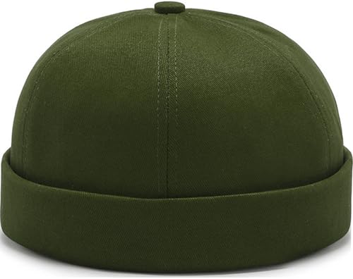 Image of Dome Brimless Hats for Women Men Beanie Docker Cap Sailor Skull Cap