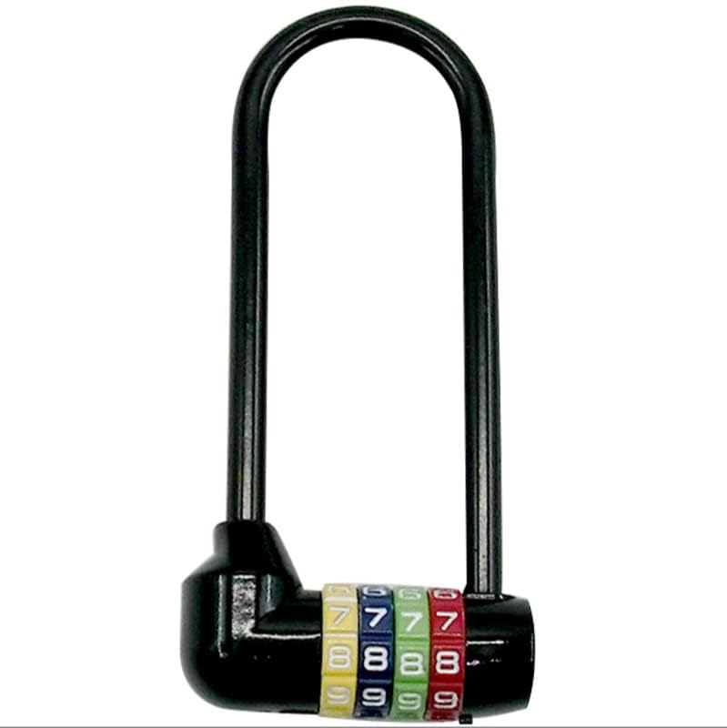 Image of 4 Digit Combination Padlock - 7.4 inch /19cm with Long Shackle - Heavy Duty Outdoor Waterproof Lock - Pad Lock for Bicycles, Gates, Mountain Bike, Gym, School, Shed & Lockers