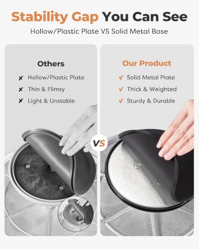 Image of Kootek Aluminium Alloy Revolving Cake Stand 12 Inch Rotating Cake Turntable for Cake, Cupcake Decorating Supplies for Mother's Day