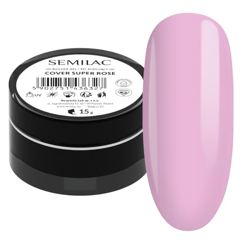 Semilac Builder Gel Cover Super Rose 15g Gel Constructor