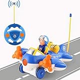 Liberty Imports My First RC Cartoon Car Vehicle 2-Channel Remote Control Toy - Music, Lights and...