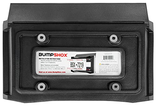 Image of BumpShox - The Original Front Bumper Guard & Front Bumper Protection License Plate Frame. Tougher Than Steel! (BumpShox XXL Plus (2.5 inch Thick))