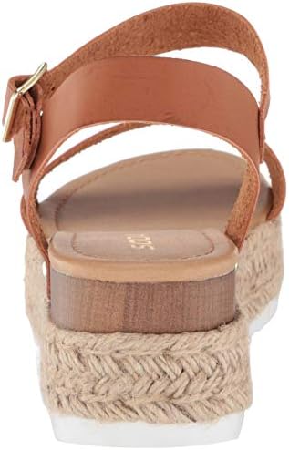 Soda Women's Open Toe Halter Ankle Strap Espadrille Sandal (7.5 M US, Tan) | Image 2