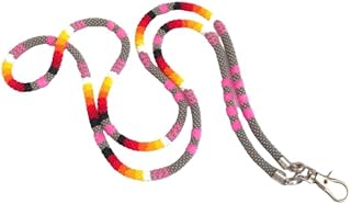90 cm Lanyard, beaded badge Native American style Lanyard, beaded badge holder, beaded lanyard, woman beaded lanyard, teacher ID card holder, nurse lanyarde holder, beaded lanyard, woman beaded lanyard, ID card holder teacher nurse lanyard african lanyard, teacher gift
