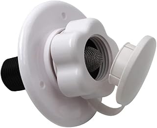 RV Water Inlet Connection，Single-Way Water Inlet Valve，Check Valve RV Trailer Marine White City Fill Water Inlet Flange