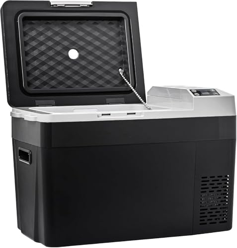 EKOJUCE 12 Volt Refrigerator Electric Cooler - 32Quart 12V Fridge Usable Battery for Truck, Boat, Camping, Travel, Home