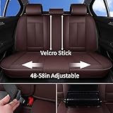 Car Seat Covers Full Set Universal for 5 Seats, Universal Fit For Most Cars, SUV, Sedans and Pick-up Trucks, Waterproof Automotive Seat Protector, Luxury Leather Car Seat Cushion, Airbag Compatible - Image 4
