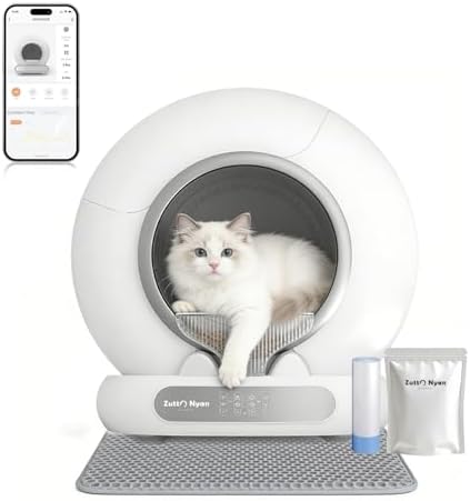 （15:00時点） Zutto Nyan 全自動猫トイレ 赤外線＋4点重量センサーで挟み込み防止 専用アプリ遠隔操作 自動清掃 65L/9L大容量