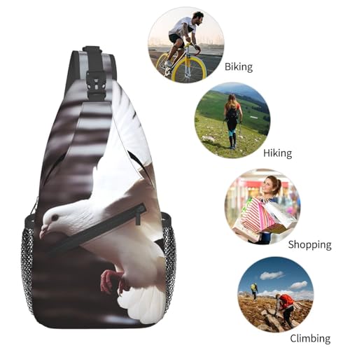 Bolso tipo bandolera deportivo negro para adulto miniatura 6