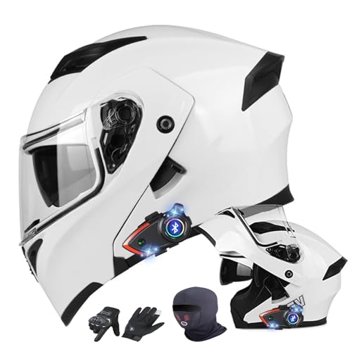 Casque moto modulaire homologué ECE avec double visière anti-UV pour scooter et cruiser
