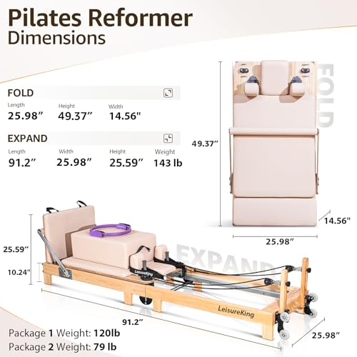 Foldable Pilates Reformer