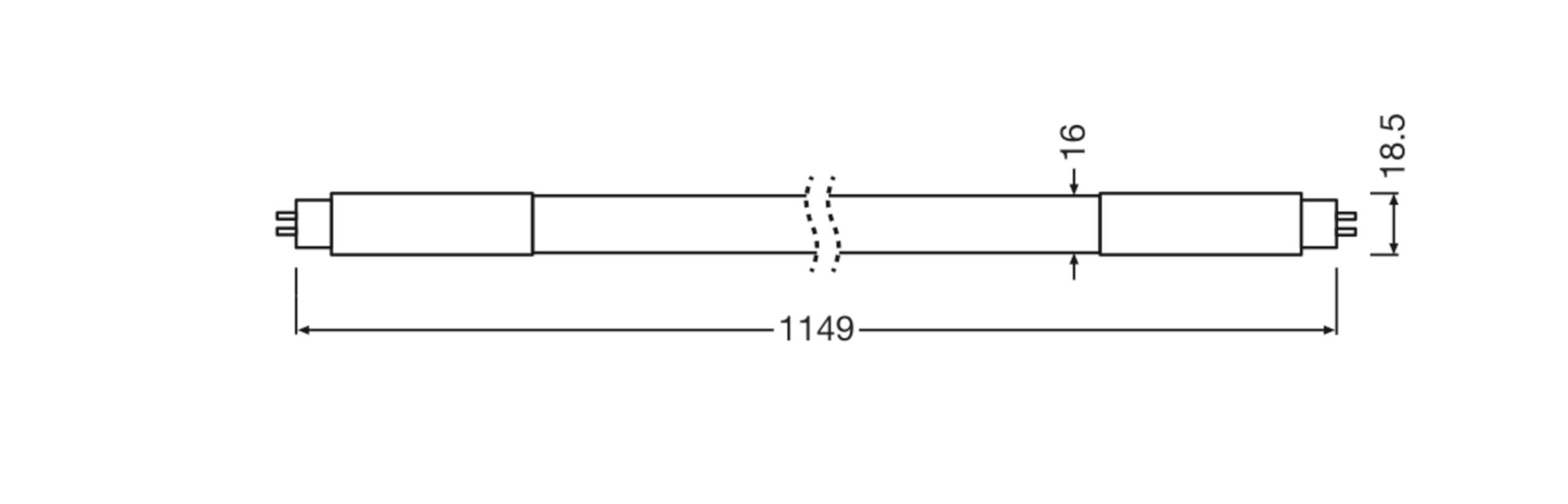 Osram LED TUBE T5 HF HE28 1149 mm, lineare LED-Röhre, 16W, 2160lm, 3000K, warmweißes Licht, LED-Ersatz für herkömmliche T5-Leuchtstoffröhren mit G5 Sockel, lange Lebensdauer, energiesparend,10-Pack
