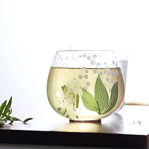 Copos De Uísque Lily Of The Valley, Copos Vintage Premium Antiquados Para Beber Bourbon, Vinho-A-454