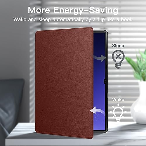 Image of JETech Case for Samsung Galaxy Tab S10 Ultra /Tab S9 Ultra 14.6-Inch with S Pen Holder, Slim Folio Stand Protective Tablet Cover, Multi-Angle Viewing (Wine)