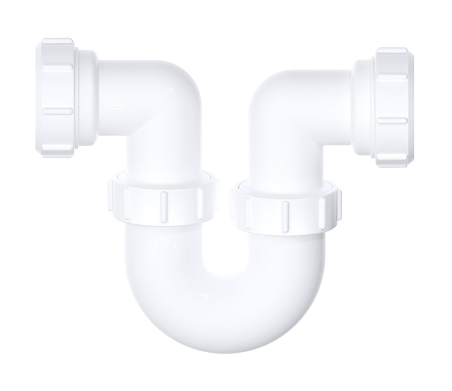 Siphon en P pivotant pour évier de 40 mm conforme à la norme BS EN 274-1:2002. Avec rondelle d'étanchéité EPDM et joint d'étanchéité de 75 mm. Siphon de lavabo, idéal pour une solution efficace de